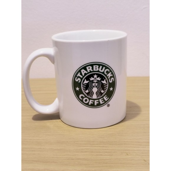 Starbucks Coffee Mug 2006 Green Black White Logo 2127 - Picture 1 of 4